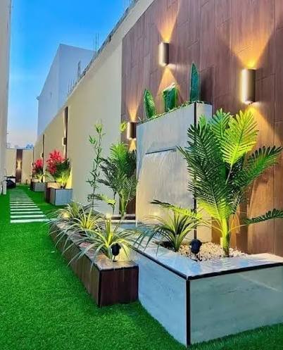 تصميم حديقة فيلا بالرياض